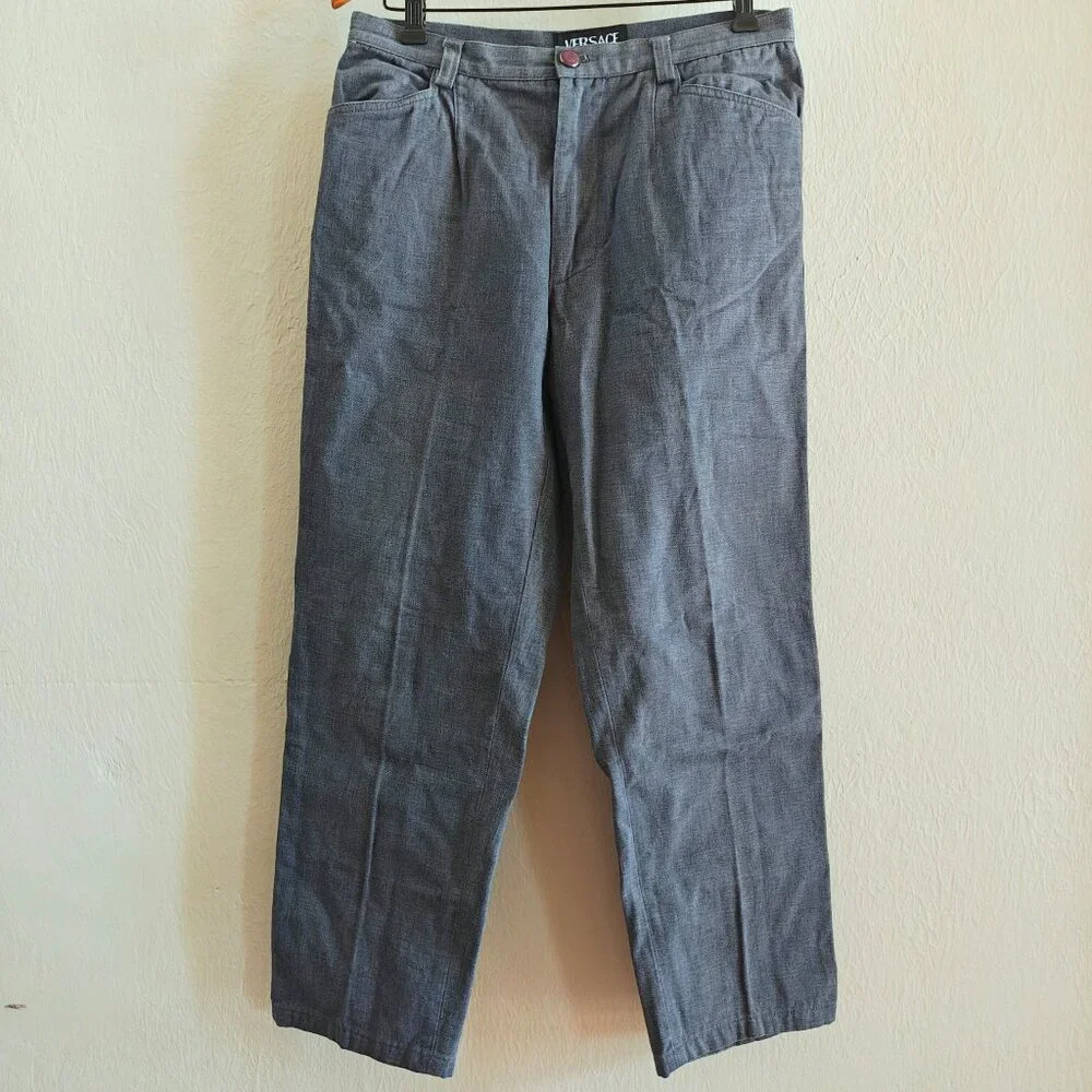 Vintage VERSACE Marled Denim Pants